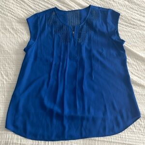 Royal blue blouse